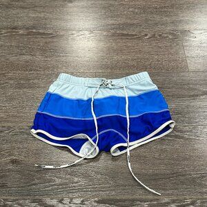 Aussiebum Men’s Swim Trunks – Size Medium – Blue Striped